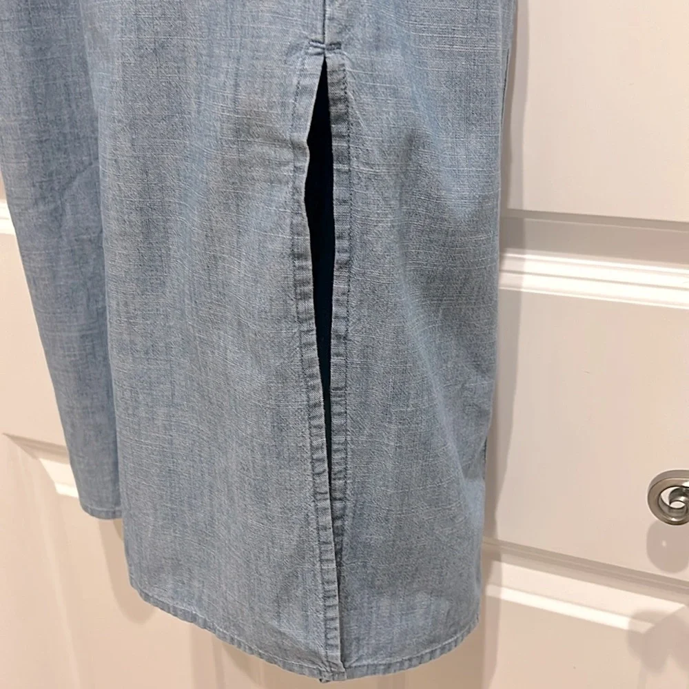 J. CREW Chambray midi slip dress size 4 NWT - Picture 4 of 7